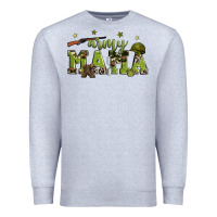 Heather Grey army mama Premium Sweatshirt - Zillion Design Studio