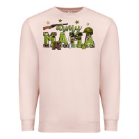 Pale Pink army mama Premium Sweatshirt - Zillion Design Studio