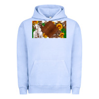 Pigment Grape Ice baby goats and sunflower and cactus with cowhide license plate Urban Hoodie - Artiststas