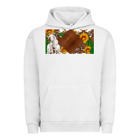 Pigment Lunar Rock baby goats and sunflower and cactus with cowhide license plate Urban Hoodie - Artiststas