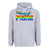 Heather Grey happy pride Heavyweight Hoodie - texasbilliewilder