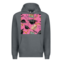 Rock pink glitter graduation seamless pattern Premium Hoodie - BundleAndBundleShop