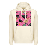 Sandshell pink glitter graduation seamless pattern Premium Hoodie - BundleAndBundleShop