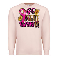Pale Pink go fight win Premium Sweatshirt - RanaPortraitStore
