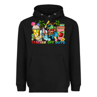 Black teacher off duty coffee cups Heavyweight Hoodie - Zillion Design Studio