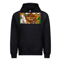 Black (preview)baby goats and sunflower and cactus with cowhide license plat Urban Hoodie - Artiststas