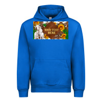 Cobalt (preview)baby goats and sunflower and cactus with cowhide license plat Urban Hoodie - Artiststas