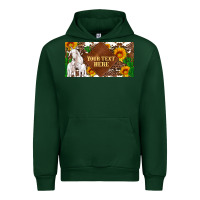Forest Green (preview)baby goats and sunflower and cactus with cowhide license plat Urban Hoodie - Artiststas