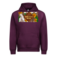 Mauve Wine (preview)baby goats and sunflower and cactus with cowhide license plat Urban Hoodie - Artiststas
