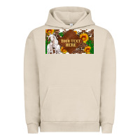 Pigment French Oak (preview)baby goats and sunflower and cactus with cowhide license plat Urban Hoodie - Artiststas