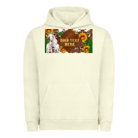 Pigment Pistachio (preview)baby goats and sunflower and cactus with cowhide license plat Urban Hoodie - Artiststas