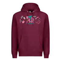 Burgundy medical assistant elements Premium Hoodie - AdoDesignShop