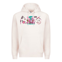 Pale Pink medical assistant elements Premium Hoodie - AdoDesignShop