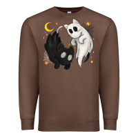 Chestnut Ghost Cats with Balance Halloween Premium Sweatshirt - texasbilliewilder