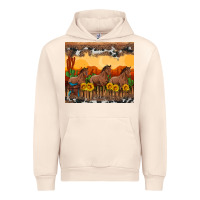 Sandshell western horses and  sunset with sunflowers Urban Hoodie - Artiststas