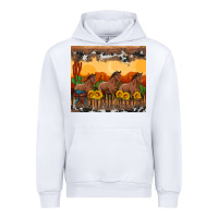 White western horses and  sunset with sunflowers Urban Hoodie - Artiststas