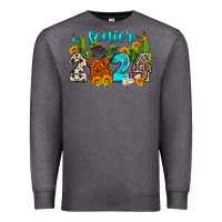 Charcoal Heather senior 2024 cow Premium Sweatshirt - Zillion Design Studio