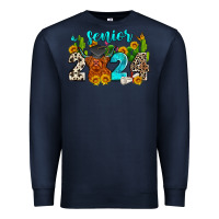 Navy senior 2024 cow Premium Sweatshirt - Zillion Design Studio