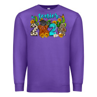Purple senior 2024 cow Premium Sweatshirt - Zillion Design Studio