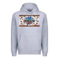 Heather Grey all american girl Premium Hoodie - Artiststas