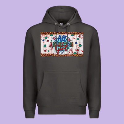 All American Girl Premium Hoodie Designed By Artiststas