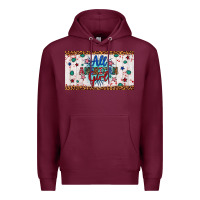 Burgundy all american girl Premium Hoodie - Artiststas