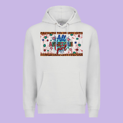 All American Girl Premium Hoodie Designed By Artiststas