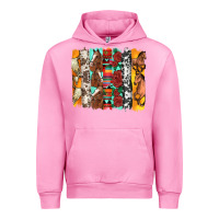 Fuchsia Pink western horses roses and bullskulls wıth cowhide amd serape brushstro Urban Hoodie - Artiststas