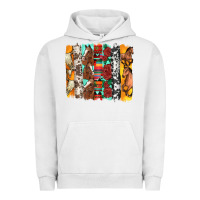Pigment Lunar Rock western horses roses and bullskulls wıth cowhide amd serape brushstro Urban Hoodie - Artiststas