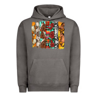 Pigment Tornado western horses roses and bullskulls wıth cowhide amd serape brushstro Urban Hoodie - Artiststas