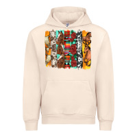 Sandshell western horses roses and bullskulls wıth cowhide amd serape brushstro Urban Hoodie - Artiststas