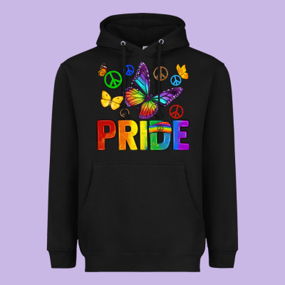 Heavyweight Hoodie hippie pride
