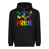 Black hippie pride Heavyweight Hoodie - texasbilliewilder