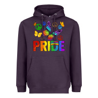 Plum hippie pride Heavyweight Hoodie - texasbilliewilder