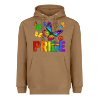 Toasted Coconut hippie pride Heavyweight Hoodie - texasbilliewilder