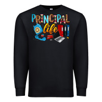 Black principal life Premium Sweatshirt - Zillion Design Studio