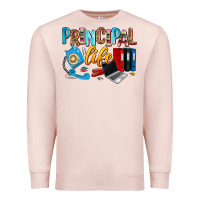Pale Pink principal life Premium Sweatshirt - Zillion Design Studio