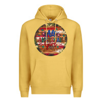 Antique Gold all american girl Premium Hoodie - Artiststas