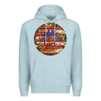 Blue Mist all american girl Premium Hoodie - Artiststas