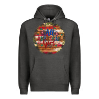 Charcoal Heather all american girl Premium Hoodie - Artiststas