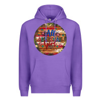 Purple all american girl Premium Hoodie - Artiststas