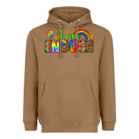 Toasted Coconut i am enough Heavyweight Hoodie - texasbilliewilder