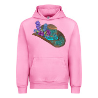 Fuchsia Pink cowboy hat Urban Hoodie - AdoDesignShop