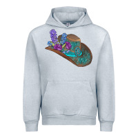Heather Grey cowboy hat Urban Hoodie - AdoDesignShop