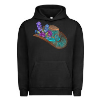 Pigment Black cowboy hat Urban Hoodie - AdoDesignShop
