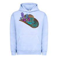Pigment Grape Ice cowboy hat Urban Hoodie - AdoDesignShop