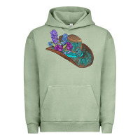 Pigment Oil Green cowboy hat Urban Hoodie - AdoDesignShop