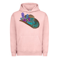Pigment Salmon cowboy hat Urban Hoodie - AdoDesignShop