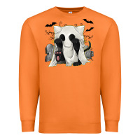 Carrot Ghost Cat Premium Sweatshirt - texasbilliewilder