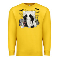 Lemon Ghost Cat Premium Sweatshirt - texasbilliewilder